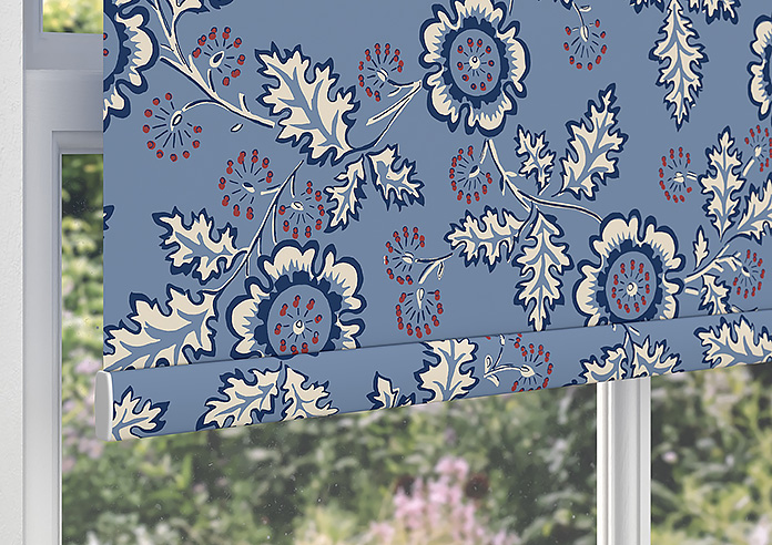 Land & Shore River (Blackout), Blue Red - Roller Blind - Image 4